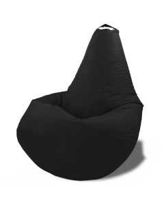 Кресло мешок груша XXXXL черный Puffmebel