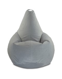 Кресло мешок груша XXXXL серый Puffmebel