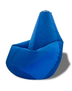 Кресло мешок груша XXL синий Puffmebel