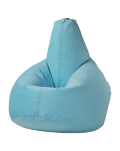Кресло мешок груша XXL голубой Puffmebel