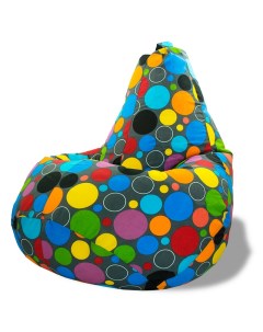 Кресло мешок груша XXXXL разноцветный Puffmebel