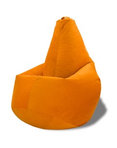 Кресло мешок груша XXL оранжевый Puffmebel