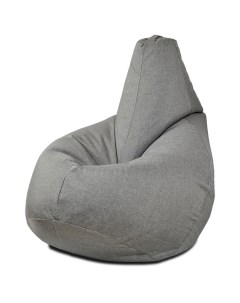 Кресло мешок груша XXXL серый Puffmebel