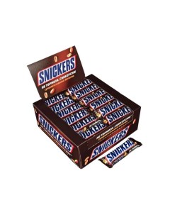 Шоколадный батончик 48 шт по 50 5 г Snickers