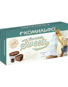 Конфеты шоколадные с двухслойной начинкой 116 г Komilfo