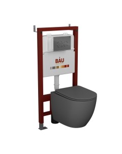 Комплект BAU 6 в 1 инсталляция BAU PRO унитаз Bau Dream сиденье клавиша BAU Dream Bauedge