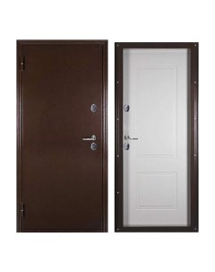 Дверь входная Megi Doors для дома Термо Лайт 870х2050 левая терморазрыв медь белый Proline