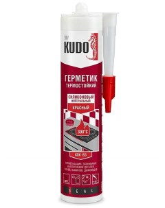 Герметик KSK 153 силиконовый термостойкий черный туба 280 мл упаковка 4 шт Kudo
