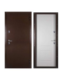 Дверь входная Megi Doors для дома Термо Лайт 970х2050 правая терморазрыв медь белый Proline