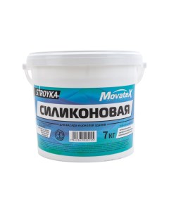 Водоэмульсионная краска Stroyka силиконовая 7 кг Т94939 Movatex