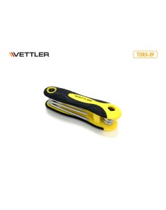 Набор ключей угловых TORX 8пр складной Vettler