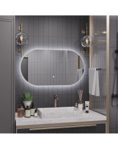 Зеркало для ванной Олимпия 70 140 с холодной LED подсветкой Alias