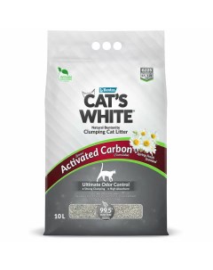 Наполнитель для кошачьих туалетов Carbon Spring Fresh весенняя свежесть 10 л Cat's white