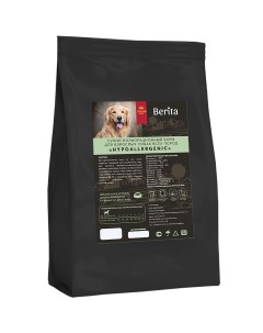 Сухой корм для собак гипоаллергенный для всех пород говядина индейка 2 кг Berita