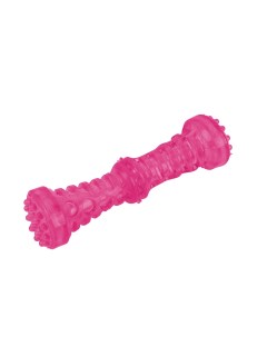 Игрушка для собак Грызак палка кусалка с пищалкой розовый резина 18х5 см Pet universe