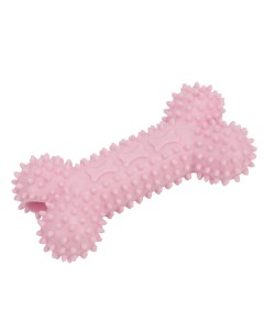 Игрушка для собак косточка с шипами розовый ТПР 14 5х7 см Pet universe