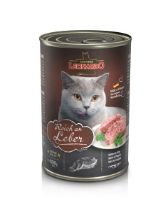 Консервы для кошек Quality Selection Rich In Liver с печенью 12шт по 400г Leonardo