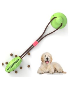 Игрушка для животных для лакомства с присоской зеленая TPR 46 см Cosy