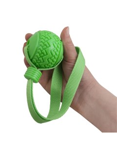 Игрушка для собак Мячик с эластичным шнуром ТПР полиэстер 35х7 5 см Pet universe