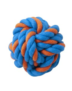 Игрушка для собак Верёвочный мячик полиэстер хлопок диаметр 8 см Pet universe