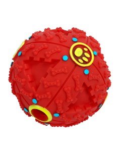 Игрушка для собак Хихикающий мячик со звуком розовый резина диаметр 7 см Pet universe