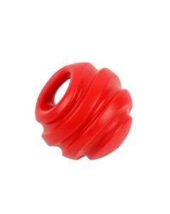 Игрушка для собак Мячик с пищалкой красный резиновый 10х10 см Pet universe