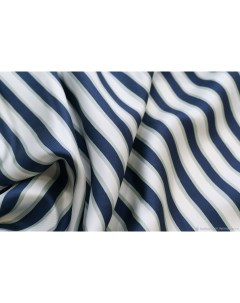 Ткань 2200532650379 шелк синяя полоска 100x143 см Unofabric