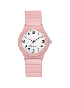 Часы наручные женские d 3 6 см розовые Nobrand