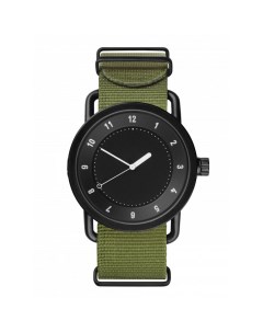 Часы наручные мужские d 4 см зеленые с черным циферблатом Nobrand