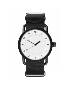 Часы наручные мужские d 4 см черные с белым циферблатом Nobrand