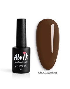 Гель лак для ногтей шоколадный кофе Chocolate Awix