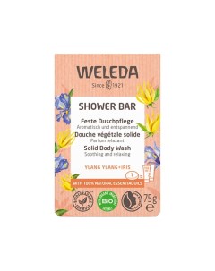 Кусковое мыло для душа с ароматом иланг иланга и ириса Shower Bar 75 Weleda