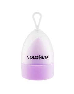 Косметический спонж для макияжа меняющий цвет Color Changing blending sponge Purple pink Solomeya