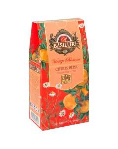 Чай черный Винтажные цветы Цитрусовое наслаждение 75 г Basilur