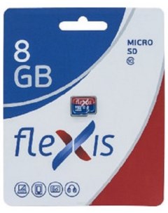Карта памяти 8GB FMSD008GU1 UHS I Class 10 U1 без адаптера Flexis