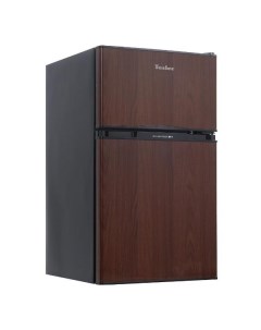 Холодильник с верхней морозильной камерой Tesler RCT 100 дерево черный RCT 100 дерево черный