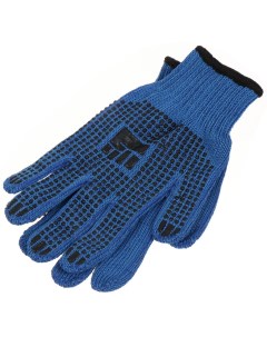 Перчатки х б ПВХ покрытие XL 7 5 класс вязки 6 нитей синяя основа двухслойные Люкс Фабрика перчаток
