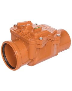 Клапан канализационный обратный 110 мм наружный рыжий 11639 Ростурпласт