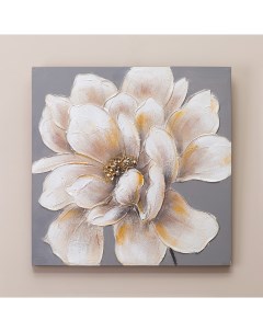 Картина Белый цветок 60х60х3 см Bronco
