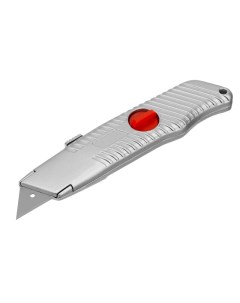 Нож 78964 19мм выдвижное трапециевидное лезвие металлический корпус Matrix