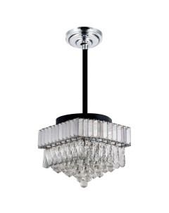 Люстра подвесная светодиодная 45Вт LED стекло квадратная Camelion