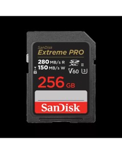 Карта памяти 256Gb SDXC Extreme Pro Class 10 UHS II U3 V60 SDSDXEP 256G GN4IN Sandisk