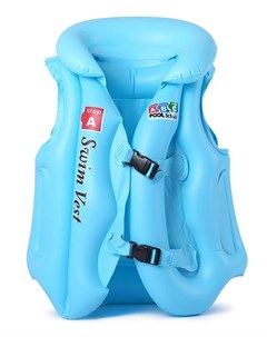 Плавательный жилет надувной детский голубой размер М 5 8 лет Rasulev