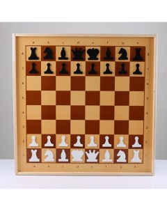 Шахматы и шашки демонстрационные магнитные 73х73х3 5 см Nobrand