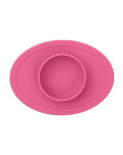 Тарелка с подставкой Tiny Bowl цвет розовый Ezpz