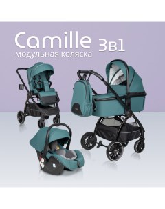 Коляска для новорожденных 3в1 Camille Ultramarine BB 03 Farfello