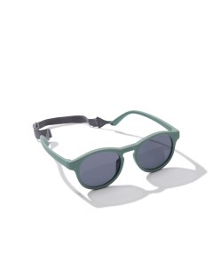 Очки солнцезащитные UV400 с защитой от ультрафиолета с ремешком зеленые Happy baby