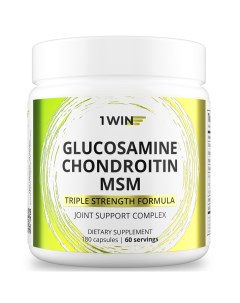 Глюкозамин хондроитин и МСМ Glucosamine chondroitin и мсм 180 капсул 1win