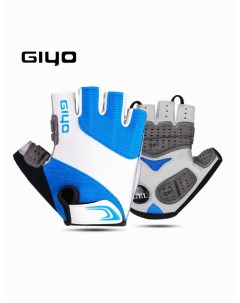 Велоперчатки S 10G белый синий р L Giyo