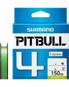 Леска плетеная Pitbull X4 0 13 мм 150 м 5 7 кг green Shimano